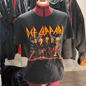 Def Leppard 2018 Tour Concert lightweight cotton t-shirt adult sz M Rock